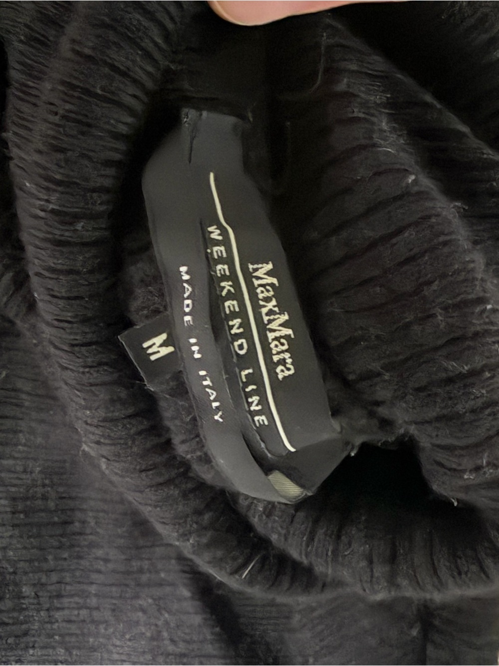 Weekend MaxMara Black Ribbed Turtleneck Sweater